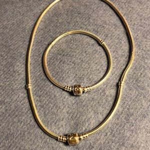 Pandora necklace and bracelet
